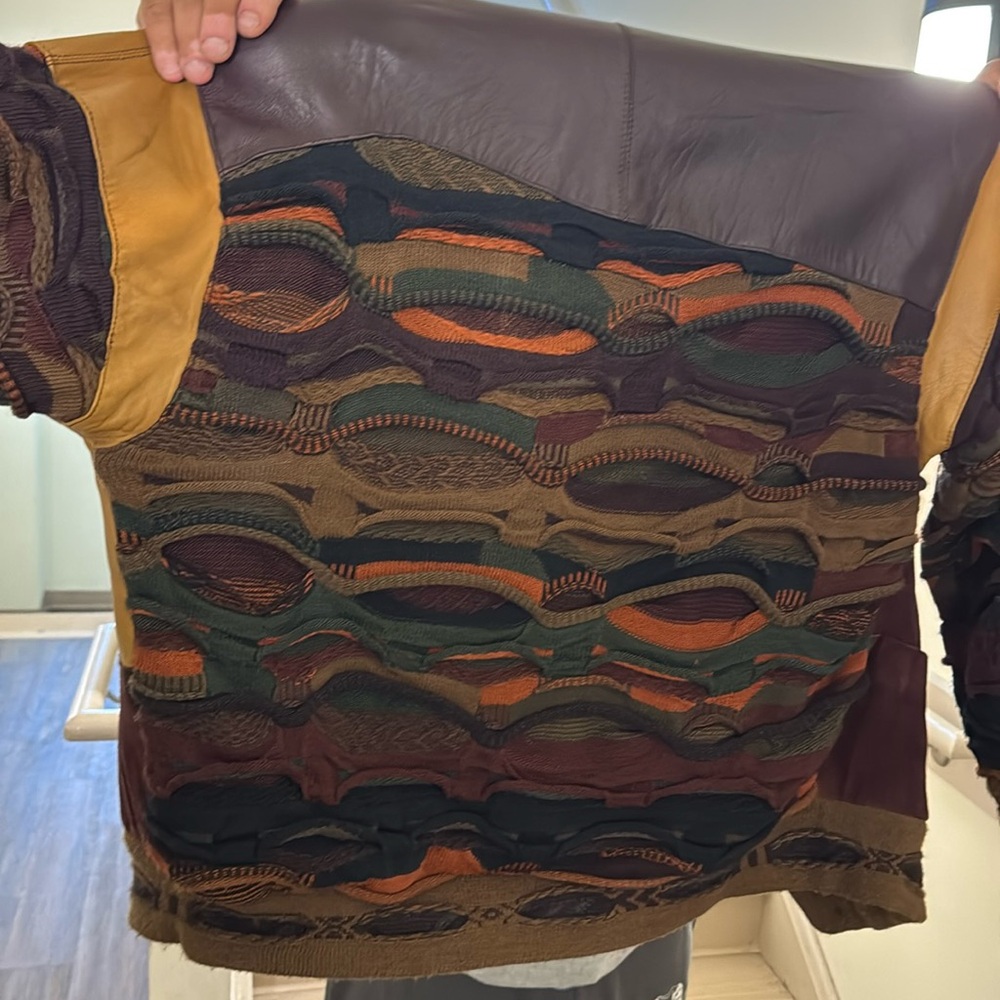 Leather jetson jacket